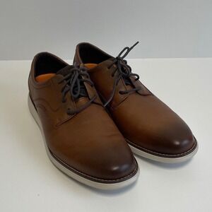 Rockport truTech Men's‎ Brown Leather Lace Up Dress Shoes Size 9.5